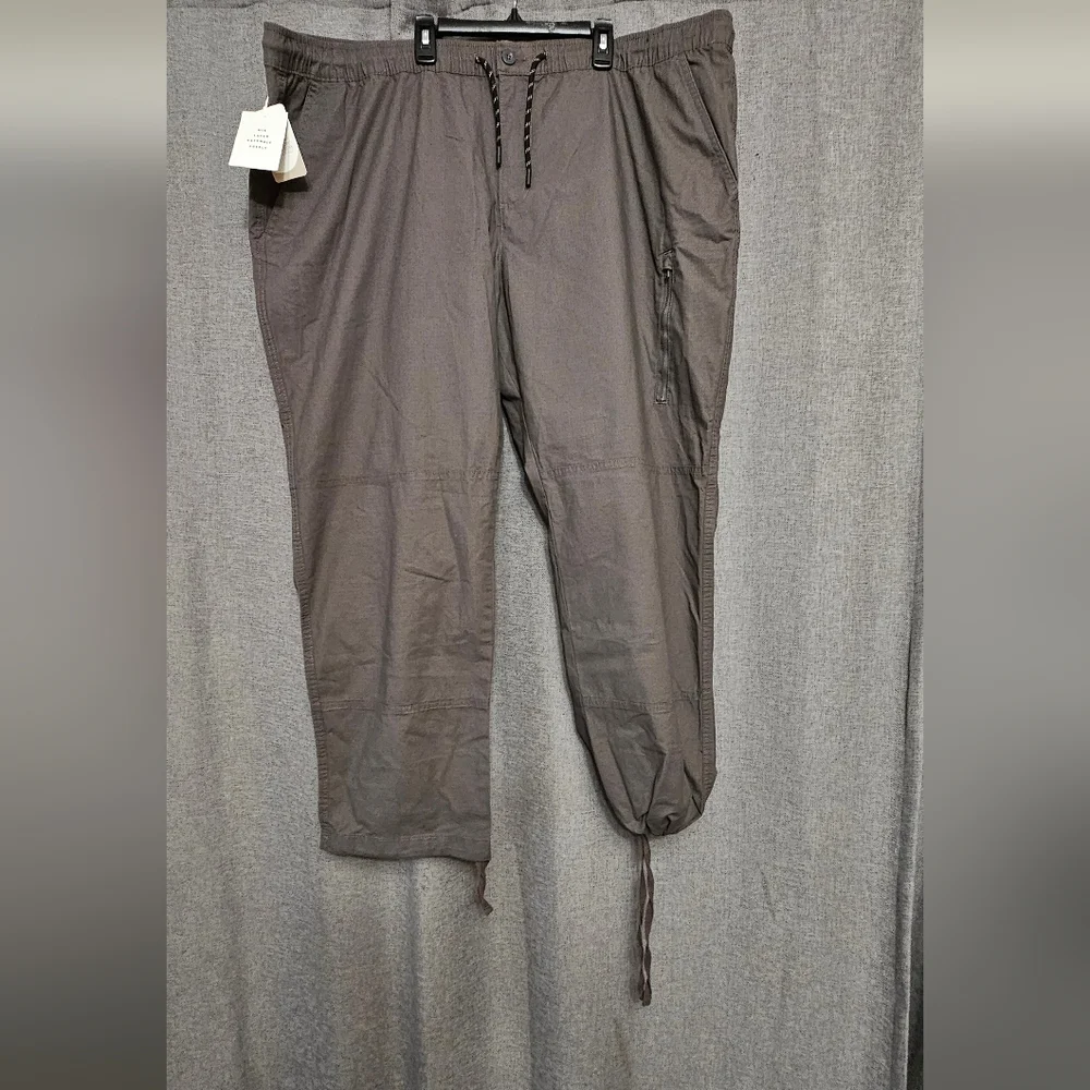 Ripstop Cinch Hem Joggers Color Pavement Grey Men's Size 3XL XXXL New